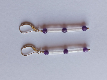 Preview: ohrringe-silber-pink-violett-rosenquarz-amethyst---