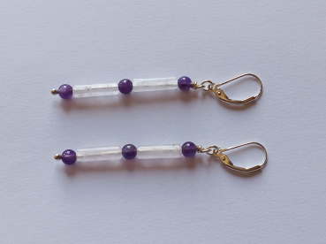 Preview: ohrringe-silber-pink-violett-rosenquarz-amethyst--