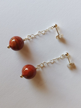 Preview: ohrringe-silber-rot-sardonyx-