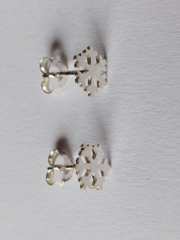 Preview: ohrringe-silber-schneeflocke---