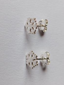 Preview: ohrringe-silber-schneeflocke--