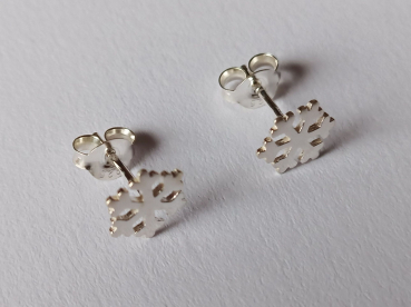 Preview: ohrringe-silber-schneeflocke-