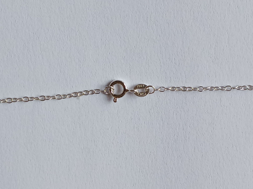 silberkette mit schmetterling-anhänger-ankerkette 45 cm---