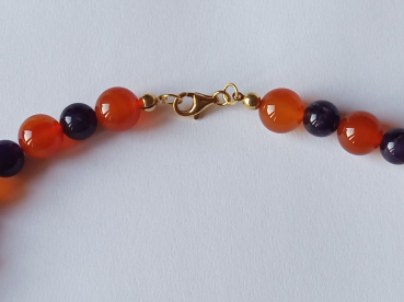agate-amethyst necklace--