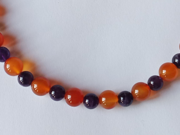 agate-amethyst necklace