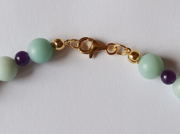 amazonite-amethyst necklace---