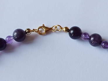 amethyst-necklace 48 cm--