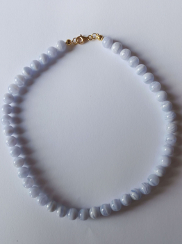 chalcedony necklace 48 cm----