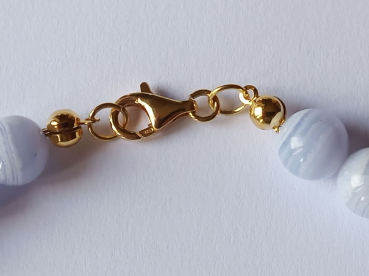 chalcedony necklace 48 cm---