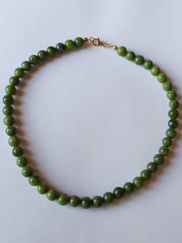 nephrite jade necklace 48 cm---