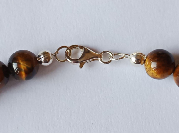 tiger-eye necklace 48 cm---