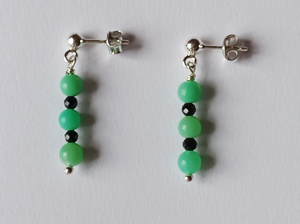 earrings-silver-green-black-tourmaline