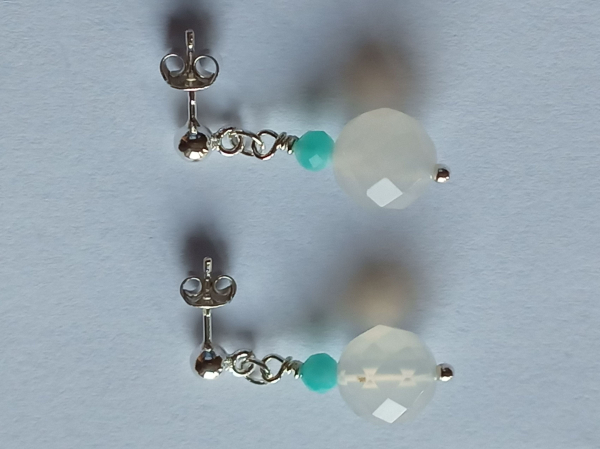ohrringe mit achat und amazonit-perlen-silber-ohrstecker--