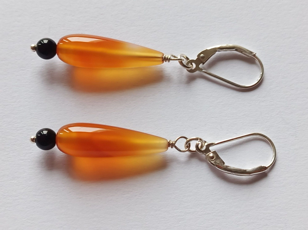 ohrringe-silber-orangerot-schwarz-achat-onyx--