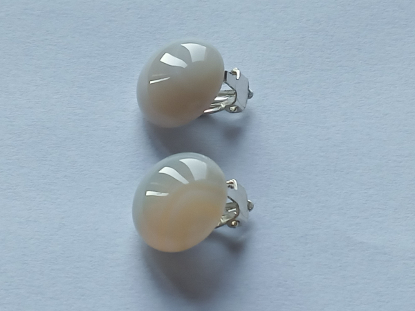 agate silver clips 16 mm-