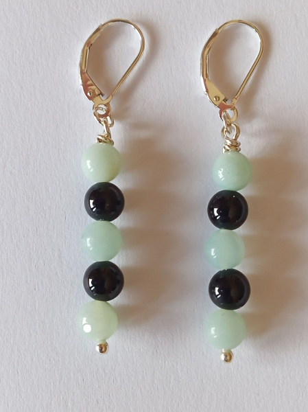ohrringe-silber-türkis-schwarz-amazonit-onyx