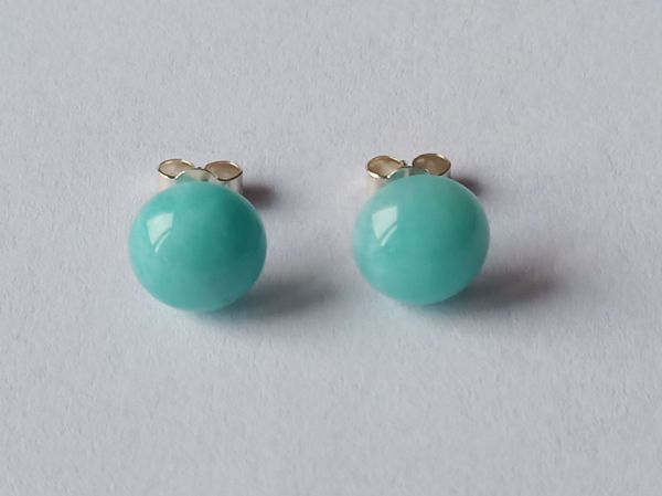 earrings-silver-amazonite-8 mm-