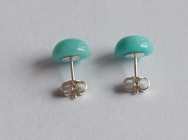 earrings-silver-amazonite-10 mm---