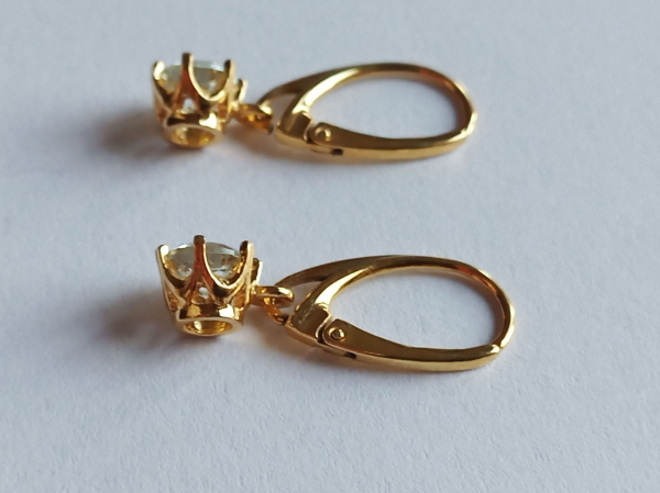 AQUAMARINE EARRINGS - SILVER