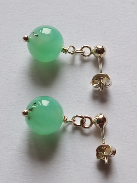 earrings-silver-chrysoprase-