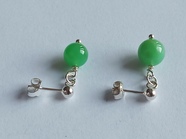earrings-silver-chrysoprase---