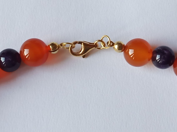 agate-amethyst necklace---