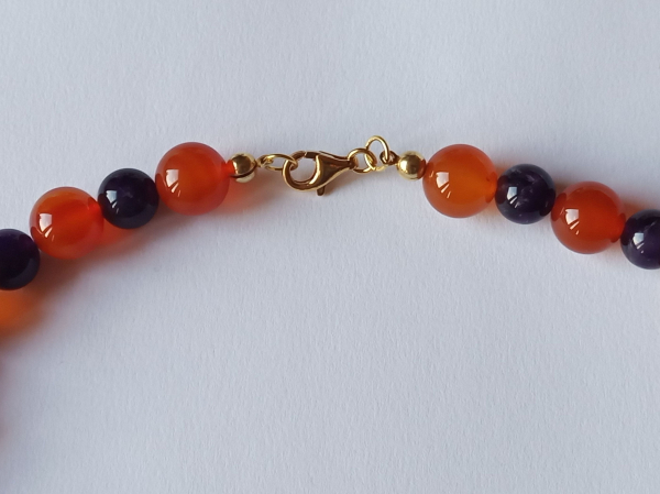 agate-amethyst necklace--
