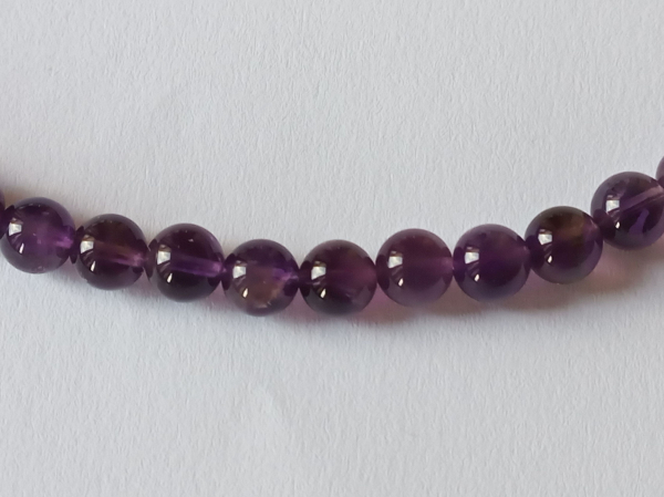 amethyst necklace 48 cm-