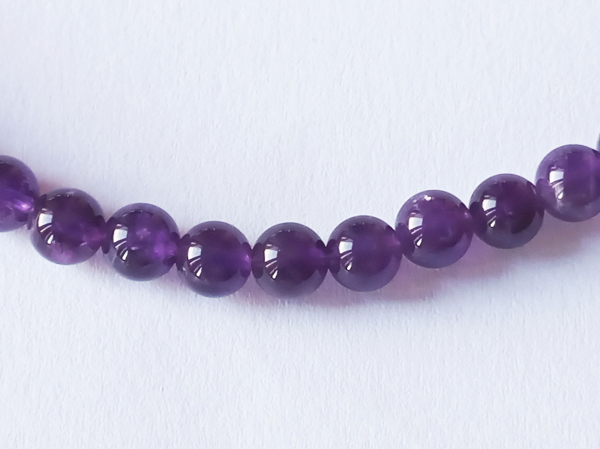 amethyst necklace 48 cm