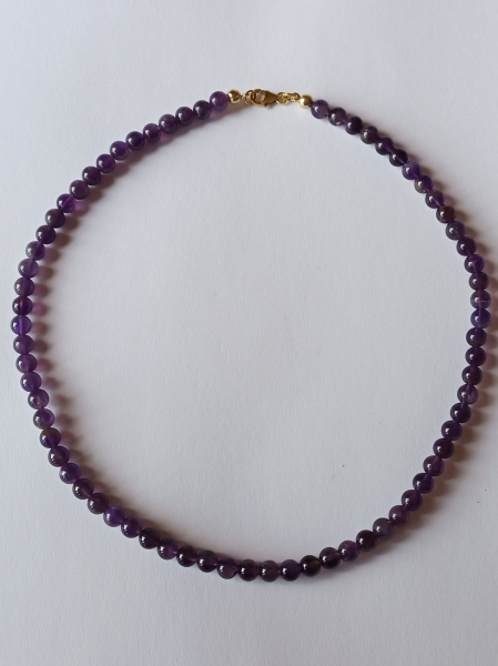 amethyst necklace 48 cm----