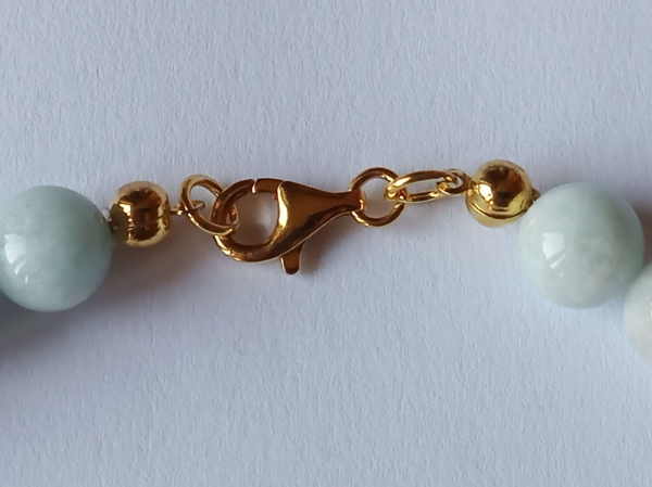 aquamarine-necklace 48 cm---