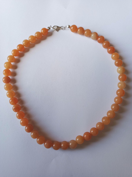 red aventurine necklace 48 cm-----