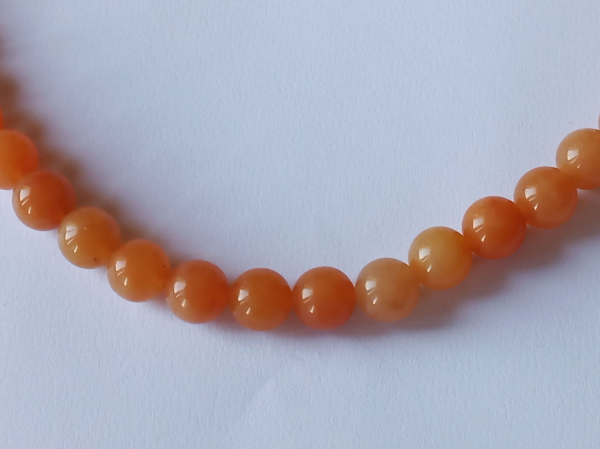 red aventurine necklace 48 cm-