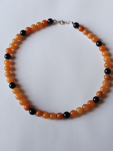 aventurine-onyx necklace---