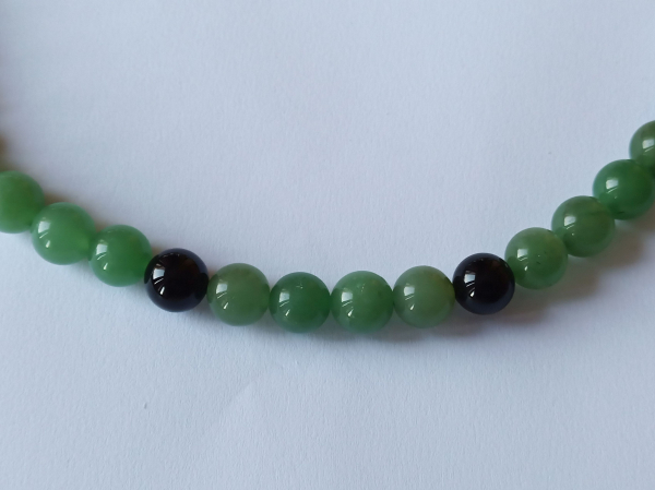 aventurine-onyx necklace-