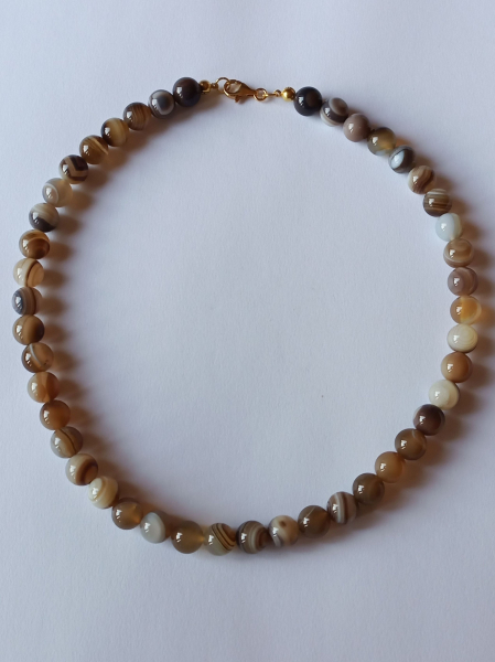 agate necklace 48 cm----
