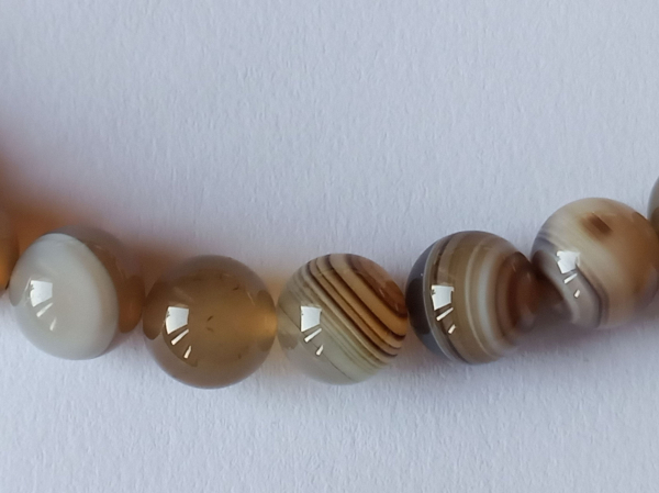 agate necklace 48 cm-