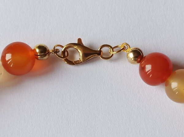 red carnelian necklace 48 cm--