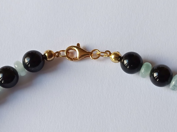 tourmaline and aquamarine necklace-