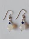 ACHAT/LAPISLAZULI-OHRRINGE-SILBER